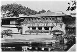 Frank Lloyd Wright Prairie Style Counley House, large architectural prints, stained glass designs