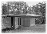 The Pope House, a Frank Lloyd Wright Usonian Home, 2 bedrooms, architectural house plans