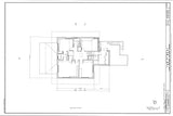4 bedroom open plan home by Frank Lloyd Wright, printed architectural drawings - 1924