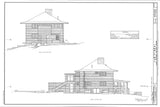 4 bedroom open plan home by Frank Lloyd Wright, printed architectural drawings - 1924