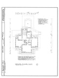 Prairie House Design by Frank Lloyd Wright - detailed  plans - 4 bedrooms