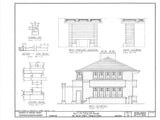 Frank Lloyd Wright Prairie Home, 3-4 bedrooms, architectural house plans