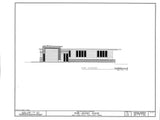 The Pope House, a Frank Lloyd Wright Usonian Home, 2 bedrooms, architectural house plans