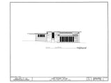The Pope House, a Frank Lloyd Wright Usonian Home, 2 bedrooms, architectural house plans
