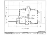 Bogk House, a Frank Lloyd Wright Prairie Home, 5 bedrooms, architectural house plans