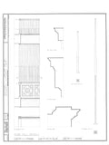 Frank Lloyd Wright Prairie Style home, architectural drawings, Charnley House