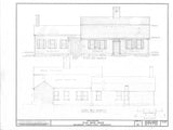Gambrel roof Colonial home plan, clapboard siding, 4+ Bedrooms, printed drawings