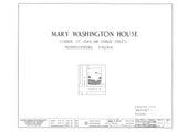 Mary Washington home, traditional colonial house, 4+ bedrooms, printed plans