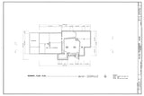 Victorian townhouse, wrap-around front porch, 3 bedrooms, architectural drawing