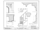 Historic Victorian style country home, farmhouse, porches, gables, architectural plans