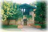 Frank Lloyd Wright's Dana House, Prairie Style home, detailed architectural plans