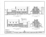 Traditional Dutch Colonial farmhouse, wide porch, printed architectural plans