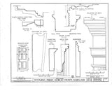 Traditional Dutch Colonial farmhouse, wide porch, printed architectural plans