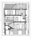 Historic American Homes Shingle Style House architectural drawings building section
