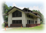 Prairie Style home by Walter Burley Griffin, 5 bedrooms, brick/wood house plans