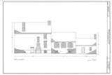 Traditional Colonial American brick home, historic architectural plans