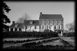 Traditional Colonial American brick home, historic architectural plans