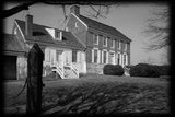 Traditional Colonial American brick home, historic architectural plans