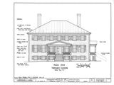 Architectural Home Plans, Prestwould Virginia Plantation Mansion w/ cottages