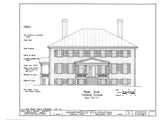 Architectural Home Plans, Prestwould Virginia Plantation Mansion w/ cottages