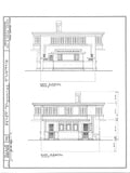 Prairie Style, Architect's own home, Sunroom, 4 bedrooms, printed house plans