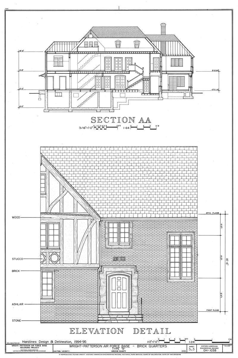 Spacious Tudor Revival Style home, brick, many bedrooms, detailed hous –  Historic American Homes, image size:800x1200