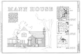 Architectural House Plans - Tudor style home full of charm - 3 bedrooms, sunroom