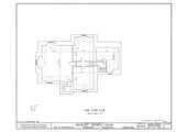 Printed House Plans - stone mansion, Tudor-Gothic style, porches, tower