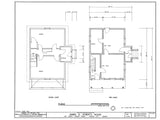 Carpenter Gothic 2 bedroom home, wood details pure Americana, printed plans