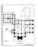 Architectural House Plans, Belle Grove Plantation, southern style mansion