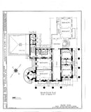 Architectural House Plans, Belle Grove Plantation, southern style mansion