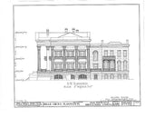 Architectural House Plans, Belle Grove Plantation, southern style mansion