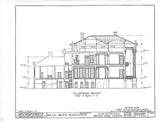 Architectural House Plans, Belle Grove Plantation, southern style mansion