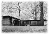 The Pope House, a Frank Lloyd Wright Usonian Home, 2 bedrooms, architectural house plans