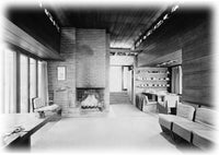 The Pope House, a Frank Lloyd Wright Usonian Home, 2 bedrooms, architectural house plans