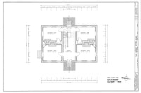 Traditional Colonial Williamsburg home, architectural house plans, 4 bedrooms