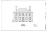 Traditional Colonial Williamsburg home, architectural house plans, 4 bedrooms