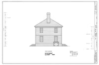 Traditional Colonial Williamsburg home, architectural house plans, 4 bedrooms