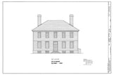 Traditional Colonial Williamsburg home, architectural house plans, 4 bedrooms