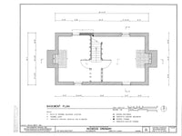 Colonial Williamsburg Timber Framed 2 Bedroom Cottage, printed plans