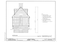 Colonial Williamsburg Timber Framed 2 Bedroom Cottage, printed plans