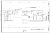 Will Rogers' Home, architectural plans, 2 houses connected patio