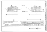 Will Rogers' Home, architectural plans, 2 houses connected patio