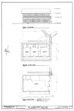 Will Rogers' Home, architectural plans, 2 houses connected patio