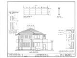 Frank Lloyd Wright Prairie Home, 3-4 bedrooms, architectural house plans