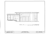 The Pope House, a Frank Lloyd Wright Usonian Home, 2 bedrooms, architectural house plans