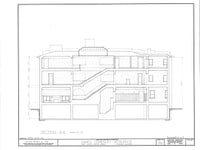 Frank Lloyd Wright Prairie Style home, architectural drawings, Charnley House