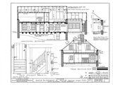 Dutch Colonial Gambrel Roof farmbouse, architectural plans, 3 Bedrooms