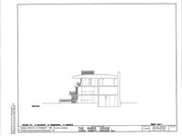 Frank Lloyd Wright's Prairie Style Robie House - 25 Sheet set of PRINTED plans