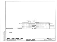 Frank Lloyd Wright's Prairie Style Robie House - 10 Sheet set of PRINTED plans